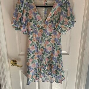 Floral Puff Sleeve Dress
